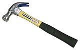 Vaughan FS13 13-Ounce Full Octagon Curved Claw Hammer, Full Polished Head, Fiberglass Handle, 12 1/2-Inch Long