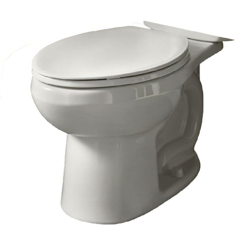 American Standard 3061.016.020 Evolution Round Front Toilet Bowl with 2 Bolt Caps, White (Bowl Only)