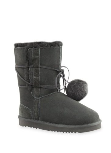 Australia Womens Boots Aukoala Sheepskin Warm Doro Short Fashion Boots_Black_Us Size 6 On Sale