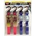 Keeper 05104 4 pack Tie Downs, 2 each 10' x 1" Ratchets plus 2 each 6' x 1" Cam Buckles, all with Vinyl Coated S-Hooks