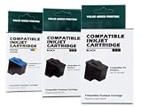 Compatible 3pk NEW DELL T0529/T0530 2-Black/1-Colour Ink Cartridges a920 a720 920 720 Photo All-In-One Remans by PG INK