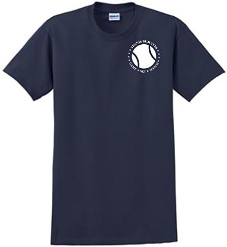 Tennis Bum All American Tee Shirt Patriotic Adult Large Navy