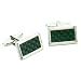  : Jet Set Carbon Rectangular Cufflinks in Presentation Box