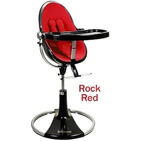 Bloom Fresco Loft Highchair in Rock Red - Black Base