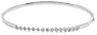 10k White Gold Diamond Flex Bangle Bracelet (.075 cttw, I-J Color, I2-I3 Clarity)