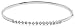 Jewelry : 10k White Gold Diamond Flex Bangle (.075 cttw, I-J Color, I2-I3 Clarity)