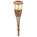 Malibu LZ604BSM32 Bamboo Solar Island Torch with Flickering Amber LEDs