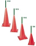 Champion Sports Hi Visibility Flexible Vinyl Cones - Pack of 12