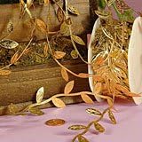 Gold Leaf Ribbon, 1-1/4" X 10Yd