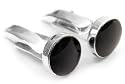 Sterling Silver Black Onyx Inlay Cuff Links Cufflinks