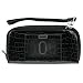 WalletBe Women's Croco Double-Wide Accordion in Classic Black