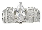 Pretty Marquise CZ Engagement Ring