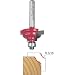Freud 38-250 1-1/8-Inch Diameter Classical Cove Router Bit with 1/4-Inch Shank