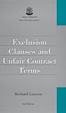 Exclusion clauses and unfair contract terms