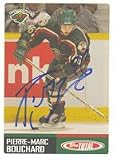 Pierre-Marc Bouchard, Minnesota Wild, 2003 Topps Total Autographed Card