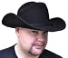 COWBOY HAT BLACK FELT SML
