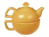 Chantal Tea for One Semi Gloss 13-Ounce Tea Pot, Curry Yellow