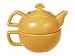 Chantal Tea for One Semi Gloss 13-Ounce Tea Pot, Curry Yellow