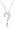 10k White Gold Diamond Question Mark Pendant (.02 cttw, I-J Color, I2-I3 Clarity)