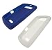 2 Colors Combo Set of Dark Blue and White Silicone Skin Cover Case for Blackberry 9530 9500 Storm Thunder