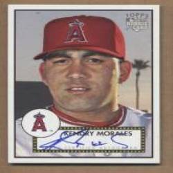 2006 Topps 52 Signatures (1952 Edition) #KM Kendry Morales - Los Angeles Angels (Autographed Card) (Baseball Cards)