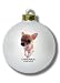 Hanadeka - Chihuahua - Glass Ornament