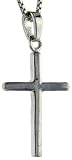 Sterling Silver Cross Pendant, 1 (25mm) Tall.