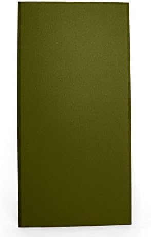 Fabric Wrapped Absorber Panel 4pk, 1"x48"x24" Olive Green Suede