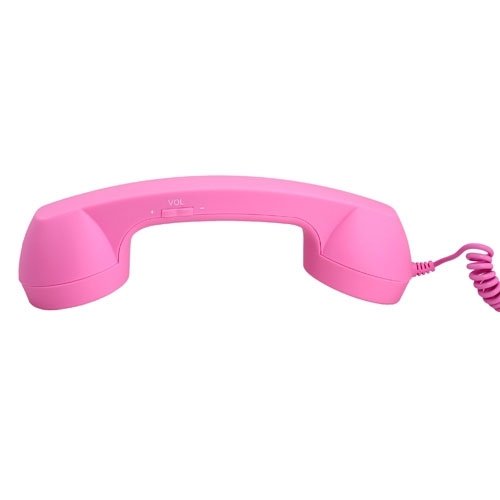 Native Union Moshi Moshi Retro POP Handset for iPhone, iPad, iPod, and Android Phones - Soft Touch - Pink