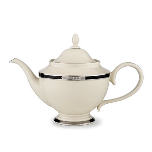Lenox Hancock Platinum Ivory China Teapot