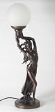 Juliana-Art Deco Bronze Lighting Lady Leaning Backward Lamp