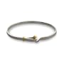Sterling Silver Hook and Eye Bangle Bracelet