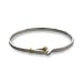 Jewelry : Eve's Addiction Sterling Silver Hook and Eye Bangle Bracelet
