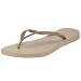 Havaianas Women's Slim Flip Flop,Grey/Light Gold,37/38 BR/7-8 M US