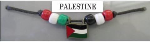 Palestine Flags Fan Chokers Necklaces - 1 Piece