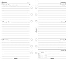 Filofax Personal Lined Week On 2 Page Refill 2009