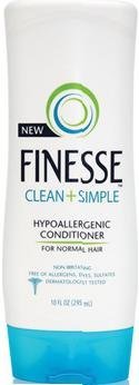 Finesse Clean + Simple Conditioner, Hypoallergenic, For Normal Hair, 10 Oz (Pack of 3)