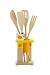 Sevi 81932 - Holz Koch Besteck mit Halter HENNE