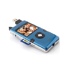 Coby Snapp HD Camcorder with 2-inch LCD Electronic Viewfinder and 720p HD Resolution, Blue