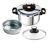 T-fal ワンタッチ開閉圧力なべ クリプソ プルミエプラス 4.5L P4060655の画像