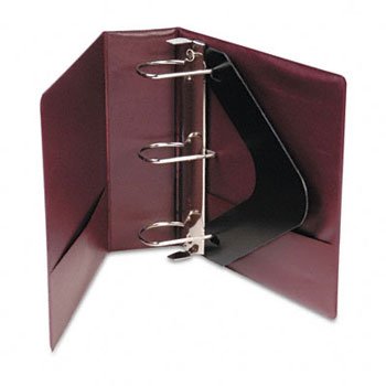 Wilson Jones 38449C - Heavy-Duty No-Gap D-Ring Binder With Label Holder, 3 Capacity, Burgundy