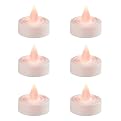 Brite 6 B/O Led 1.5" Tea Light with Flickering Flame