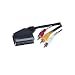 Scart an 3 x Cinch, L�nge: 2m