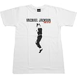 Michael Jackson マイケルジャクソン プリントロックTシャツ バンドTシャツ ホワイト