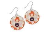 Auburn Tigers Capiz Double Shell Earrings