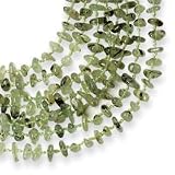 Hand Knotted Prehnite Polished Stone Necklace - 18 Inch