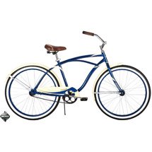 26 Huffy Mens Cranbrook Cruiser/Comfort Bike, Dark Blue