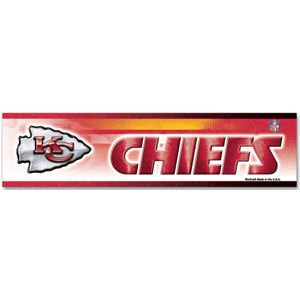 NFL Football Kansas City Chiefs Bumper Sticker (2-Pack)