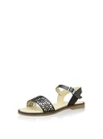 Billowy Sandalias planas (Negro)