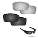 Fiskr Anti-Saltwater Polarized Replacement Lenses for Oakley Gascan Sunglasses 2 Pairs Packed
